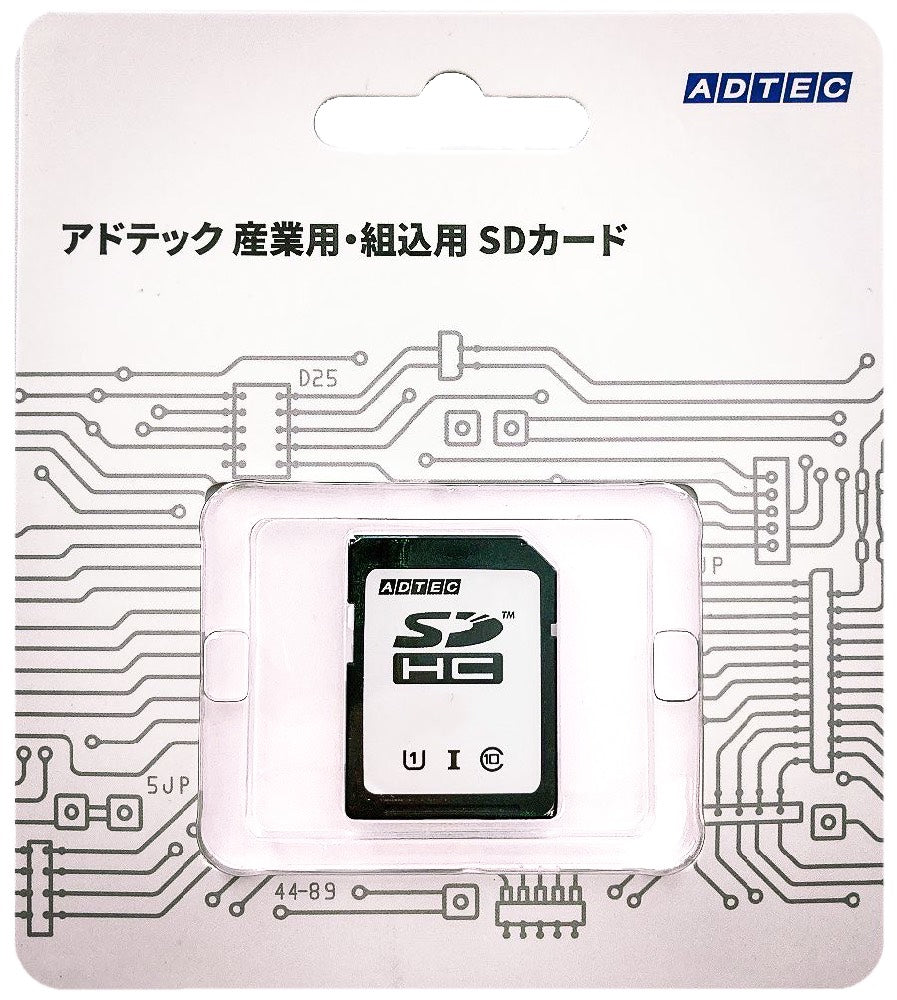 電子機器 アドテック 産業用/組込用 SDカード ブリスターパッケージ SDHC 8GB Class10 UHS-I U1 SLC BP EHC08G | アドテック 産業用⁄組込用 SDカード ブリスターパッケージ